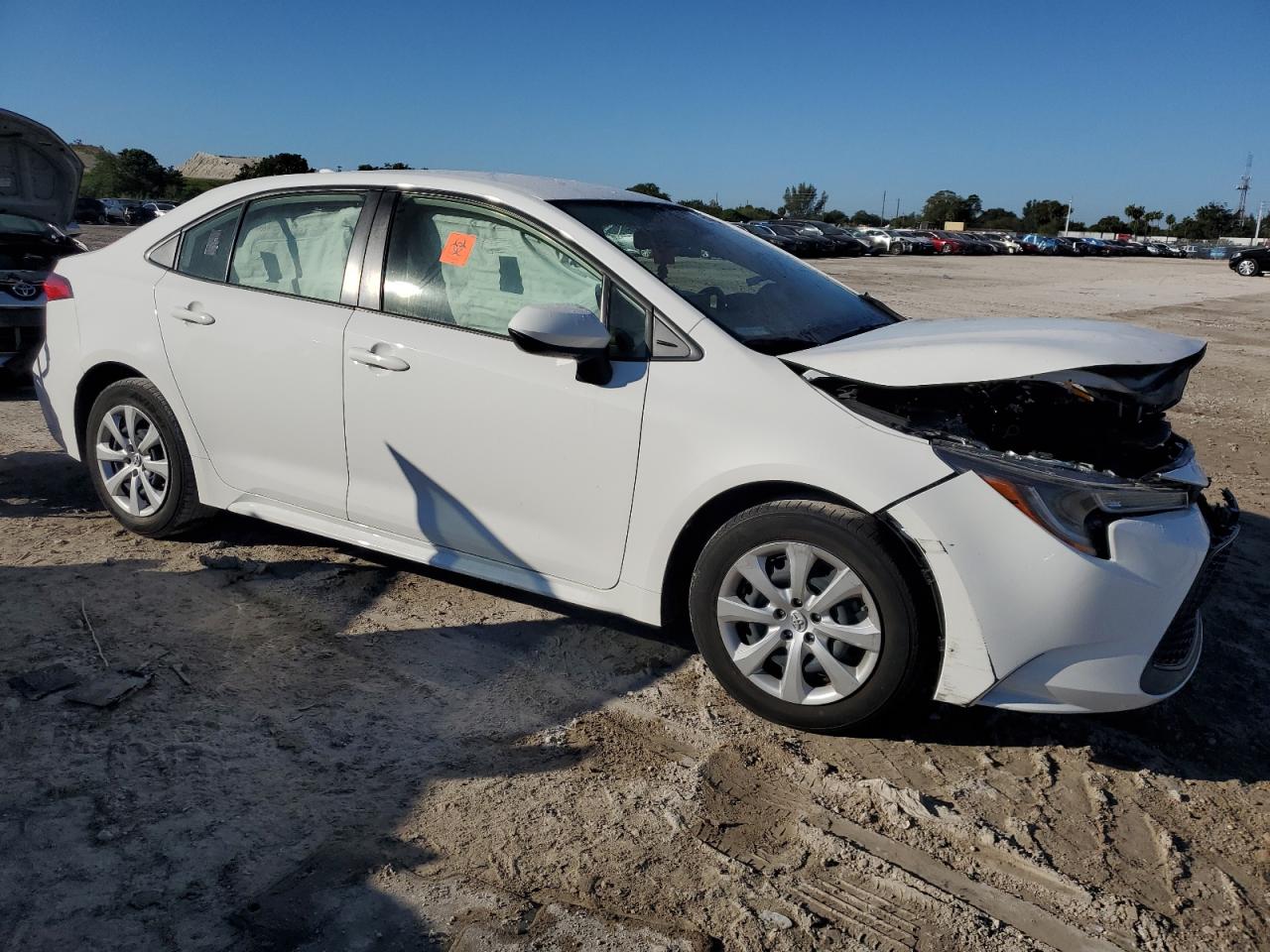 2021 Toyota Corolla VIN JTDEPMAE8MJ128828 Copart auction photo, biohazard/chemical / front end damage thumbnail 4