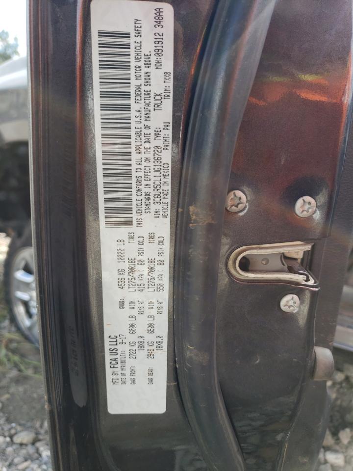 2018 RAM 2500 VIN 3C6UR5CL1JG136720 Copart auction photo, front end damage thumbnail 12