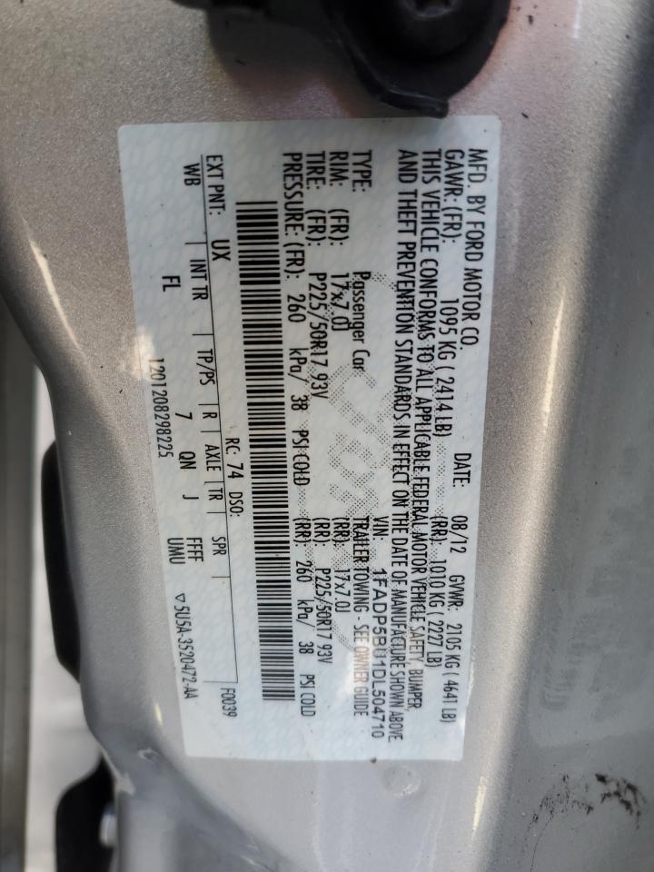 2013 Ford C-MAX VIN 1FADP5BU1DL504710 Copart auction photo, front end damage thumbnail 12