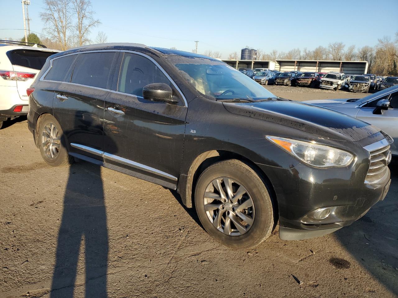 2015 Infiniti QX60 VIN 5N1AL0MM4FC541466 Copart auction photo, side damage thumbnail 4