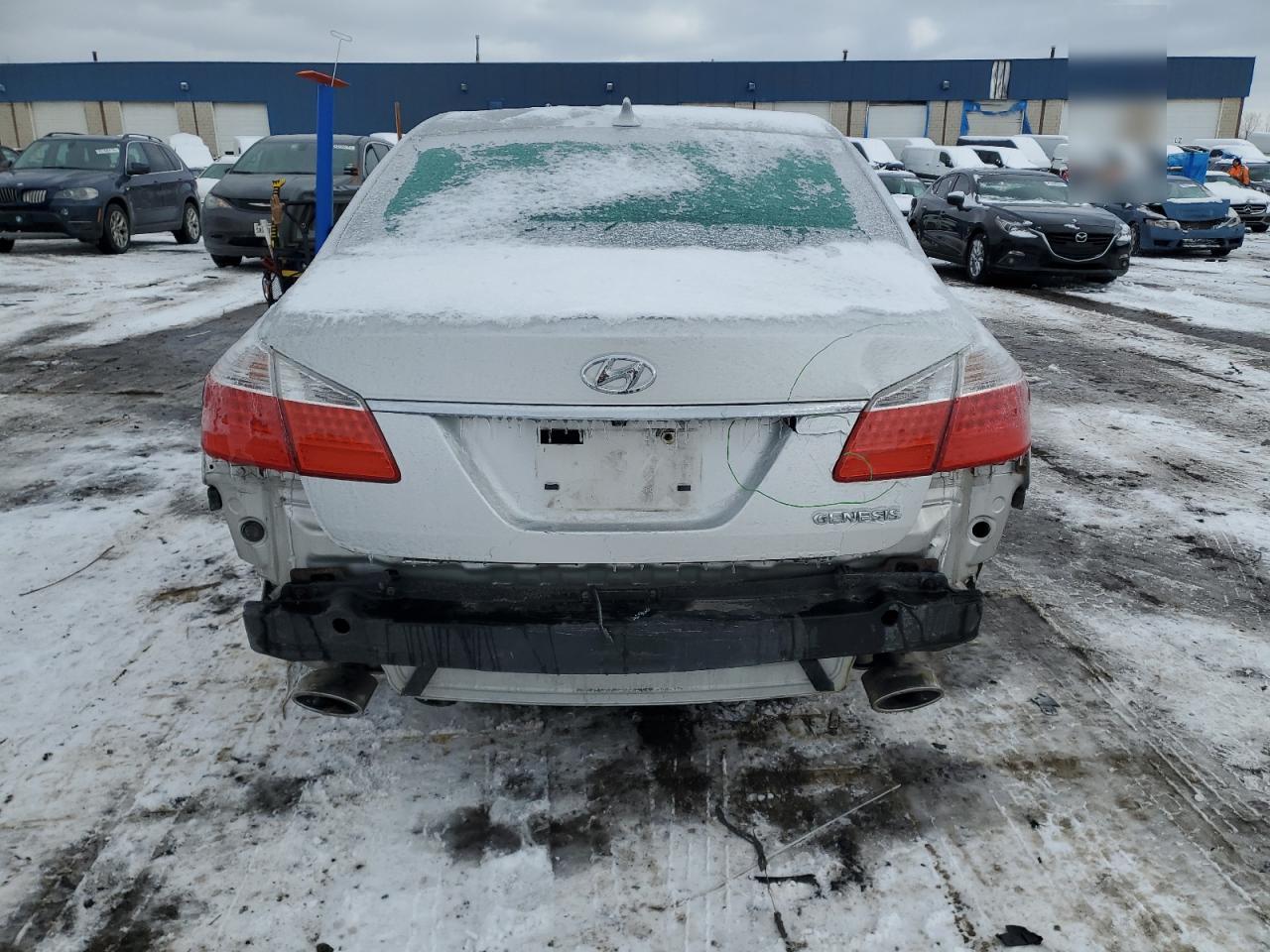 2009 Hyundai Genesis VIN KMHGC46E39U048772 Copart auction photo, rear end damage thumbnail 6