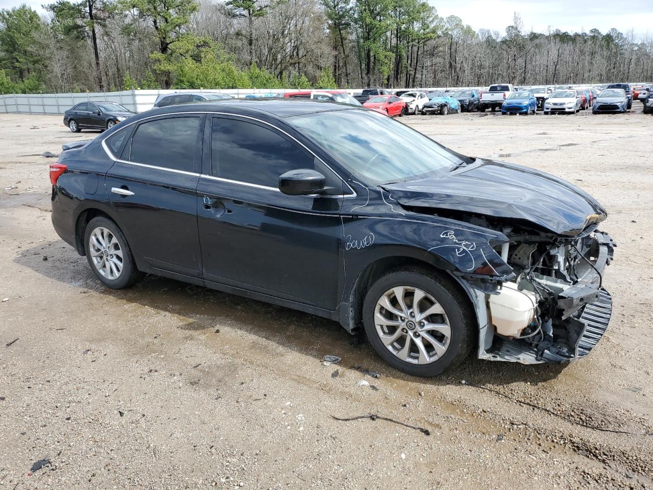 2016 Nissan Sentra VIN 3N1AB7AP9GY209811 Copart auction photo, front end / side damage thumbnail 4