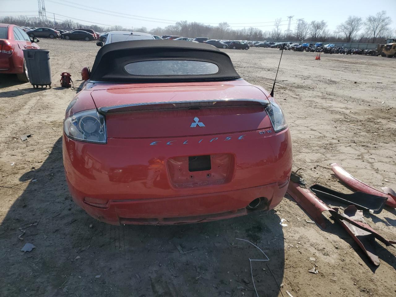 2007 Mitsubishi Eclipse VIN 4A3AL35T17E013785 Copart auction photo, rollover damage thumbnail 6