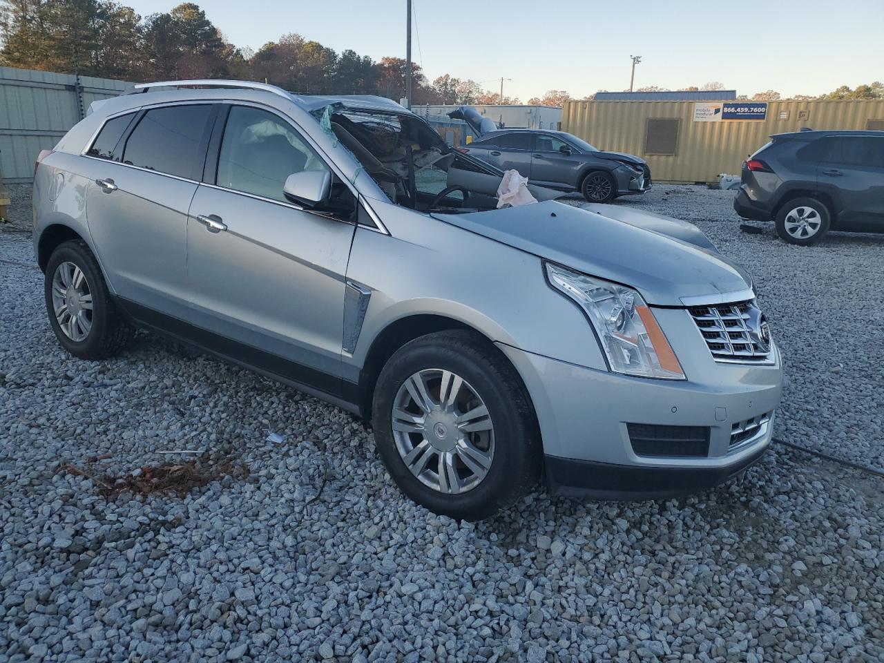 2014 Cadillac SRX VIN 3GYFNBE35ES608164 Copart auction photo, rollover damage thumbnail 4