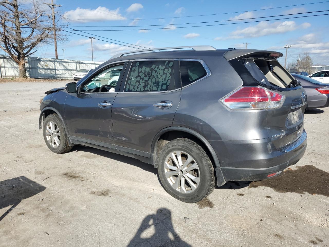 2015 Nissan Rogue VIN KNMAT2MV4FP506525 Copart auction photo, all over damage thumbnail 2