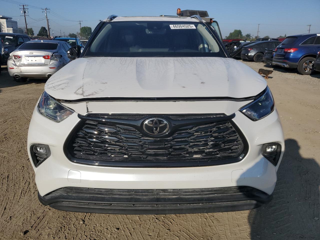 2024 Toyota Highlander VIN 5TDKDRAH2RS537128 Copart auction photo, all over / rollover damage thumbnail 5