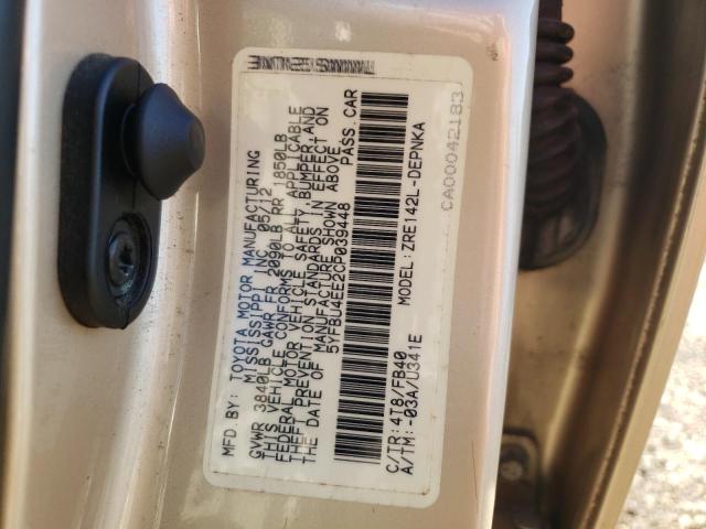 2012 Toyota Corolla VIN 5YFBU4EE2CP039448 Copart auction photo, front end / rear end damage thumbnail 12