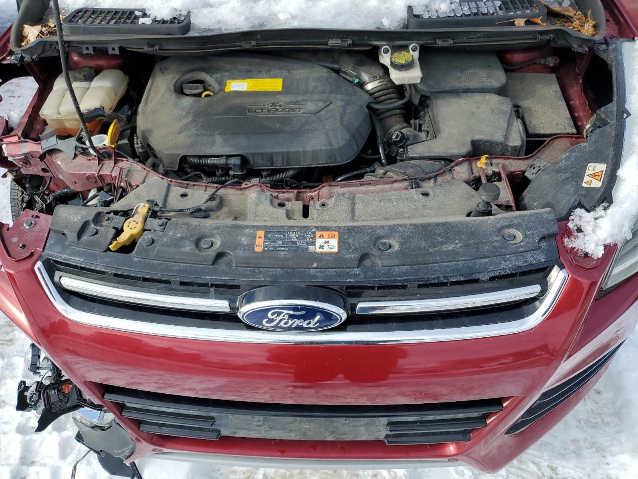 2016 Ford Escape VIN 1FMCU9JXXGUA71643 Copart auction photo, front end damage thumbnail 12
