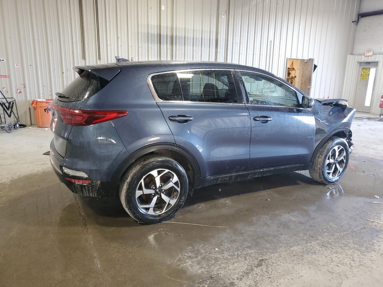 2020 KIA Sportage VIN KNDPMCAC5L7629858 Copart auction photo, front end / side damage thumbnail 3