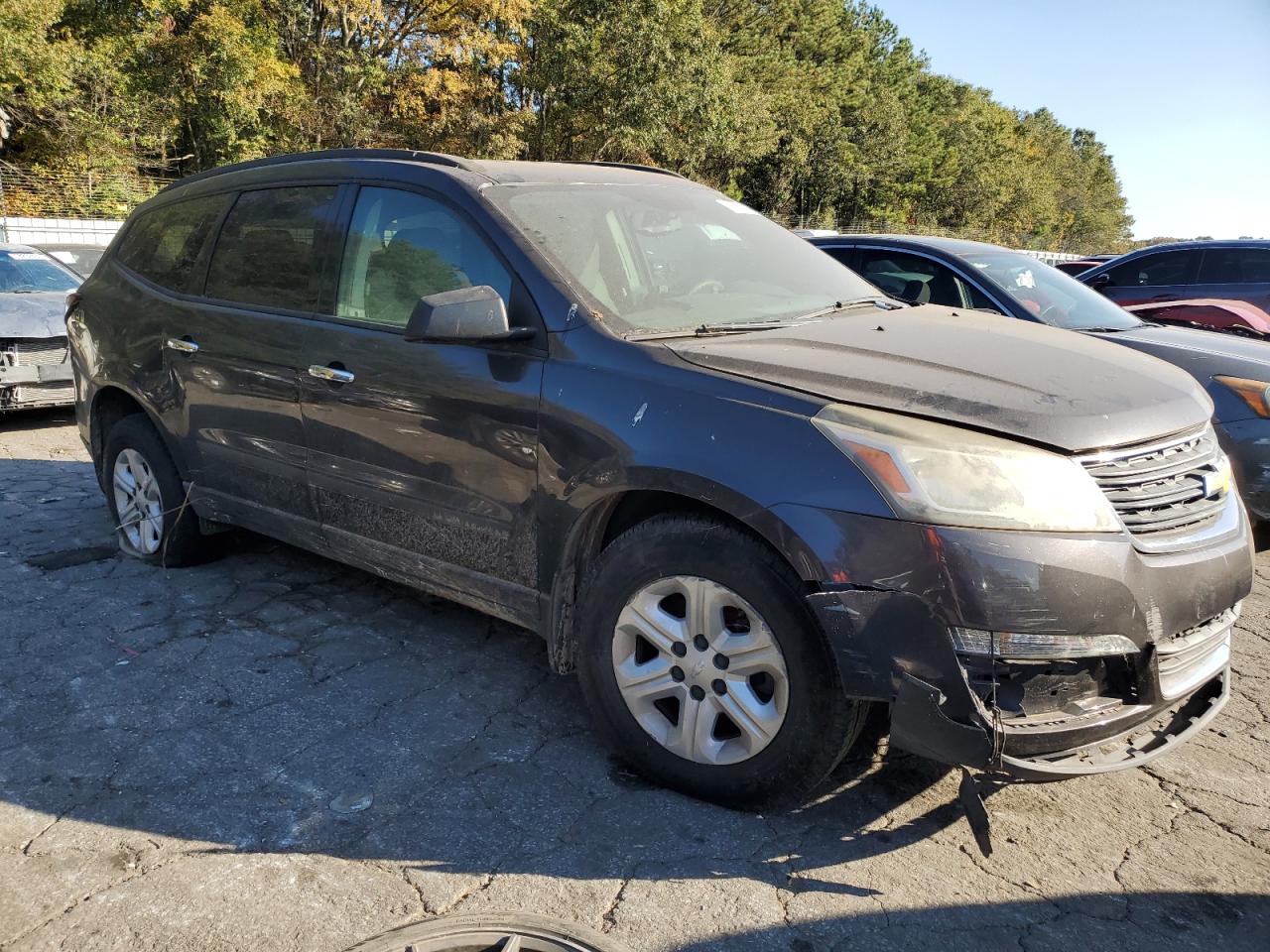 2013 Chevrolet Traverse VIN 1GNKRFED7DJ138400 Copart auction photo, front end damage thumbnail 5