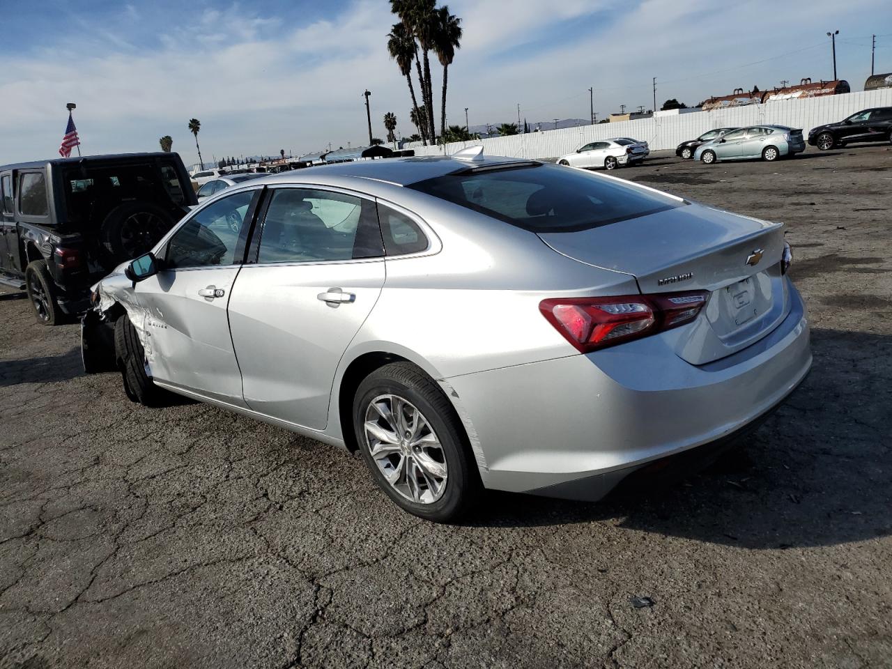 2022 Chevrolet Malibu VIN 1G1ZD5ST2NF134473 Copart auction photo, front end / side damage thumbnail 2