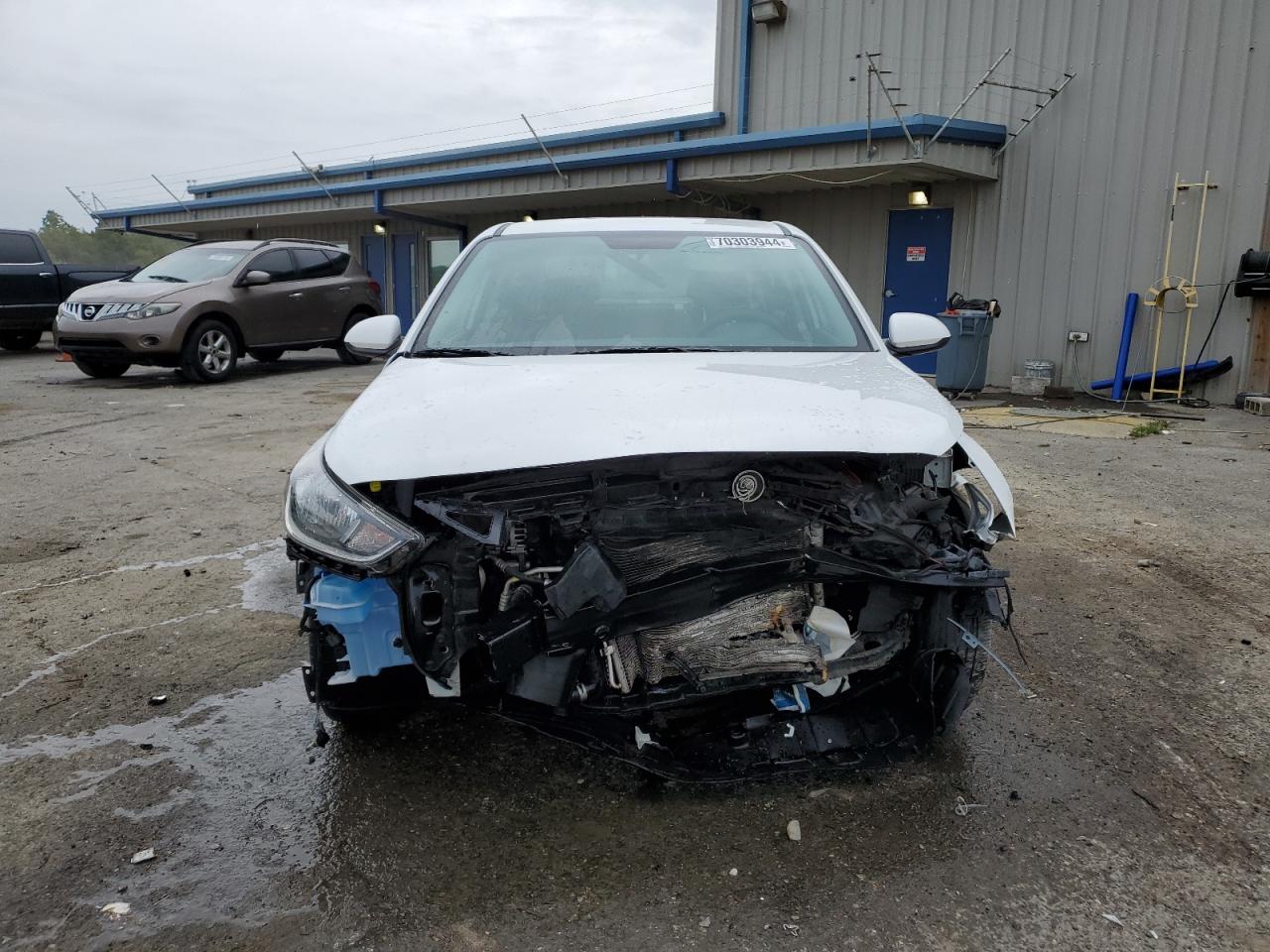 2021 Hyundai Accent VIN 3KPC24A6XME150485 Copart auction photo, front end / all over damage thumbnail 5