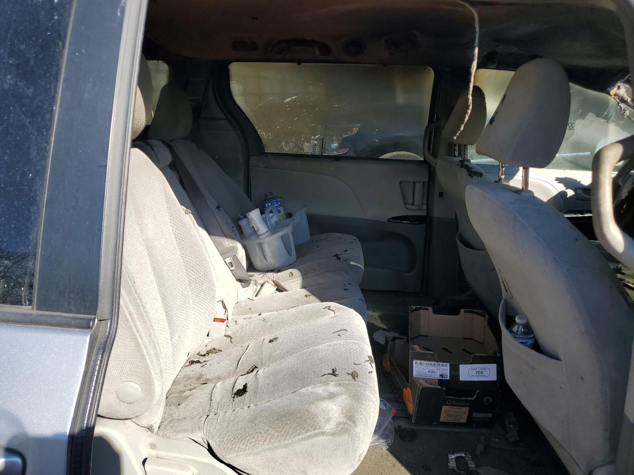 2011 Toyota Sienna VIN 5TDKK3DC3BS153884 Copart auction photo, burn damage thumbnail 11