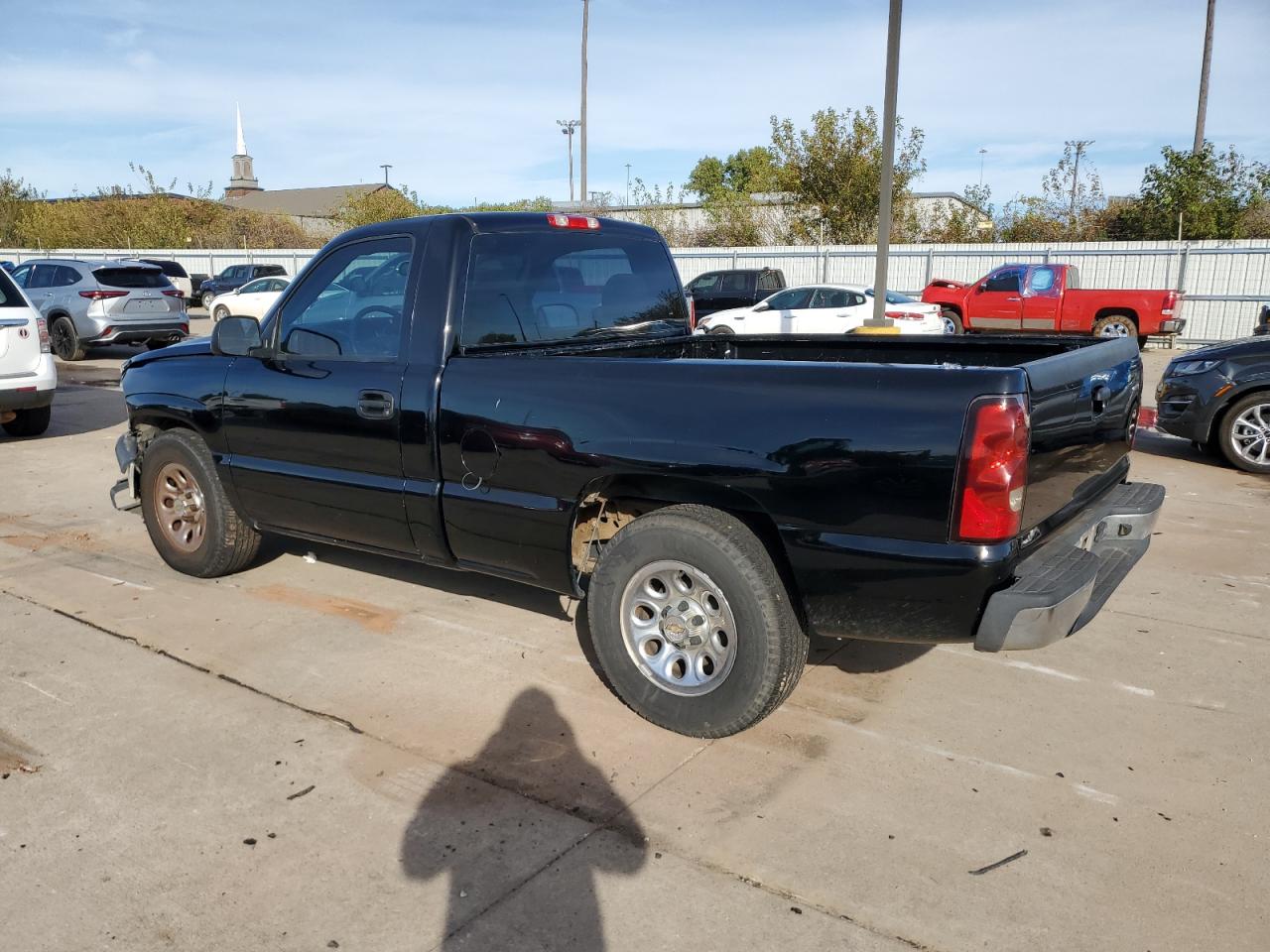2007 Chevrolet Silverado VIN 3GCEC14X37G156114 Copart auction photo, front end / minor dent/scratches damage thumbnail 2