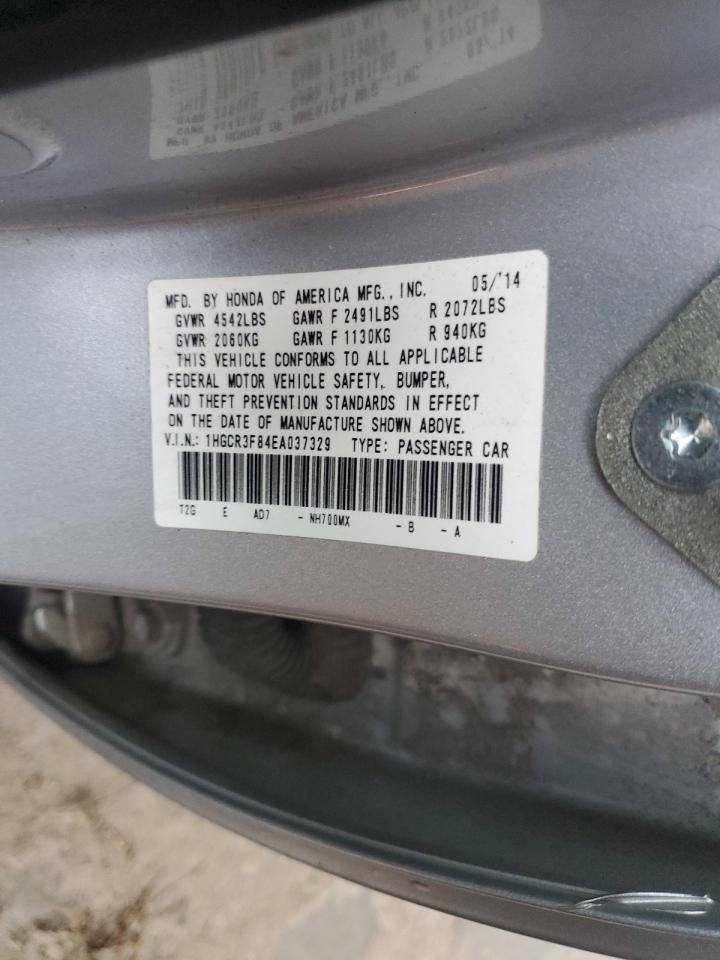 2014 Honda Accord VIN 1HGCR3F84EA037329 Copart auction photo, front end damage thumbnail 14