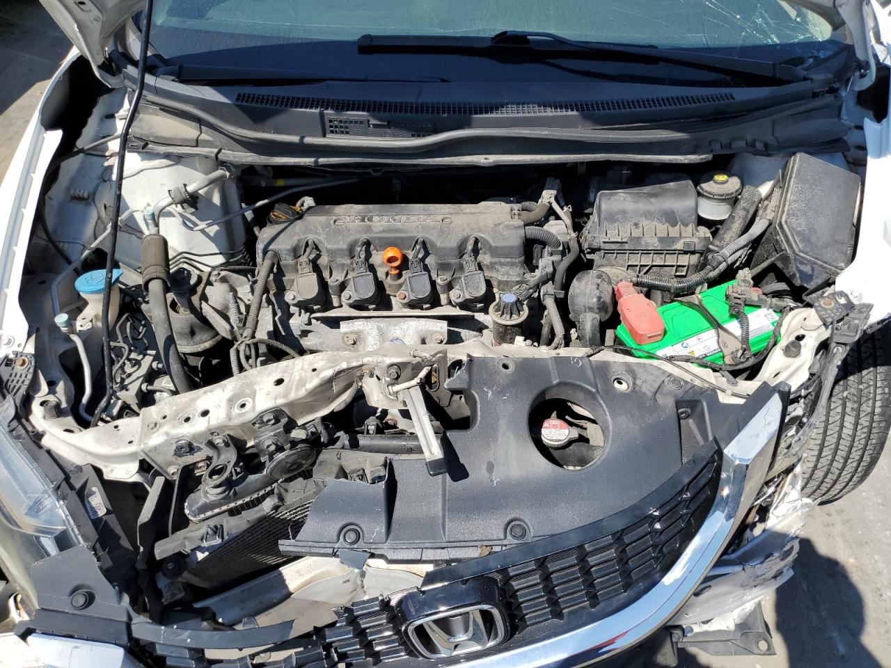 2013 Honda Civic VIN 19XFB2F80DE085996 Copart auction photo, front end / minor dent/scratches damage thumbnail 12