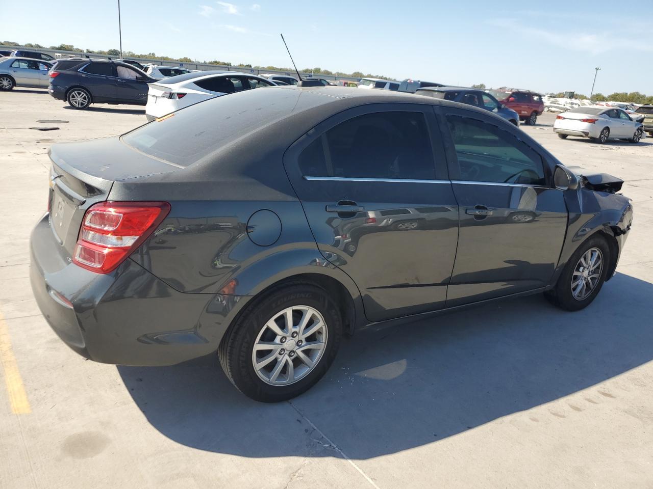 2019 Chevrolet Sonic VIN 1G1JD5SBXK4129095 Copart auction photo, front end damage thumbnail 3