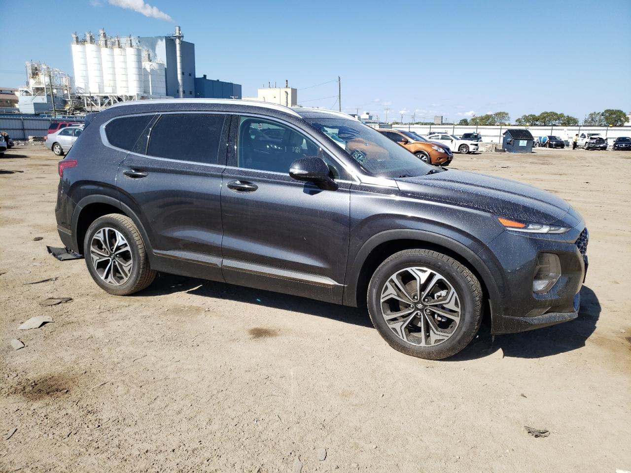 2020 Hyundai Santa Fe VIN 5NMS5CAA6LH296763 Copart auction photo, rear end damage thumbnail 4