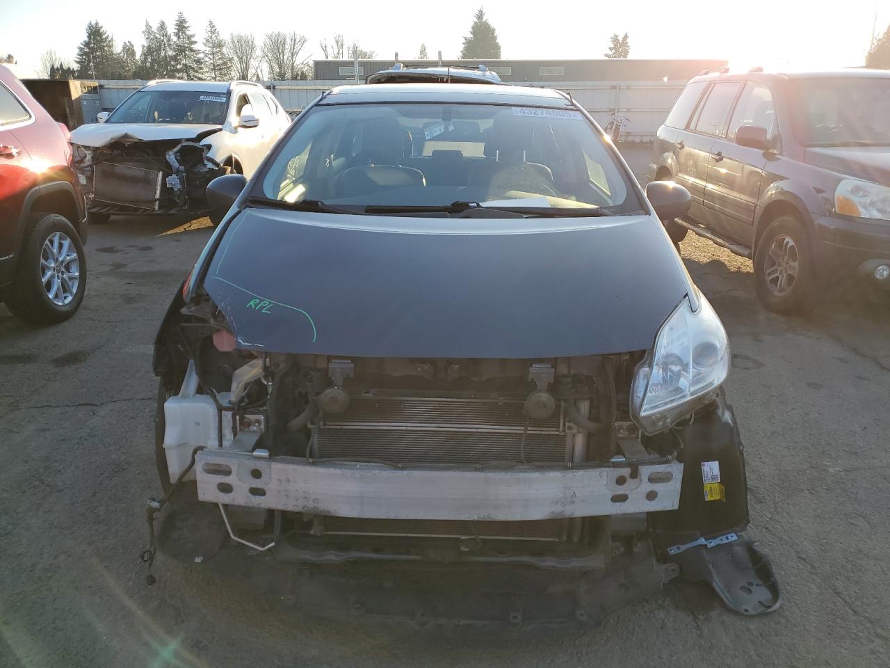 2013 Toyota Prius VIN JTDKN3DU2D5694336 Copart auction photo, front end damage thumbnail 5