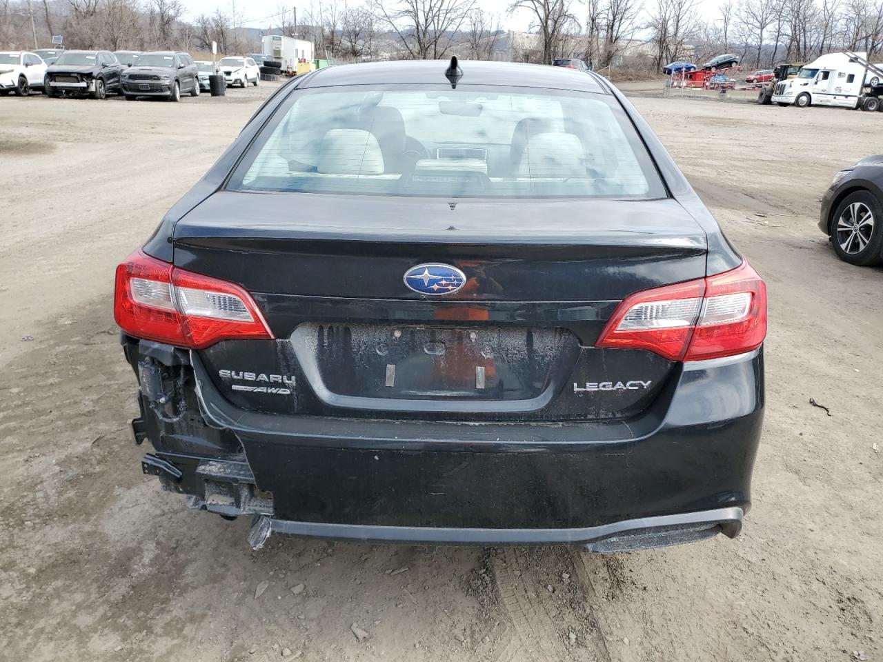 2019 Subaru Legacy VIN 4S3BNAH69K3040197 Copart auction photo, side / rear end damage thumbnail 6