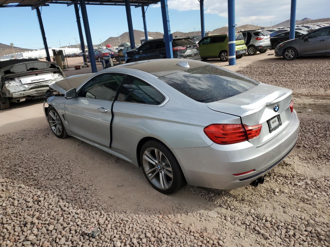 2017 BMW 4er VIN WBA4R7C39HK896107 Copart auction photo, mechanical / front end damage thumbnail 2