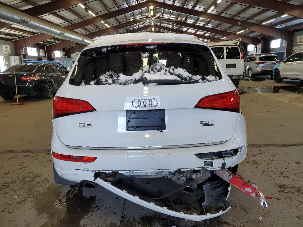 2017 Audi Q5 VIN WA1L2AFP6HA002904 Copart auction photo, rear end / minor dent/scratches damage thumbnail 6