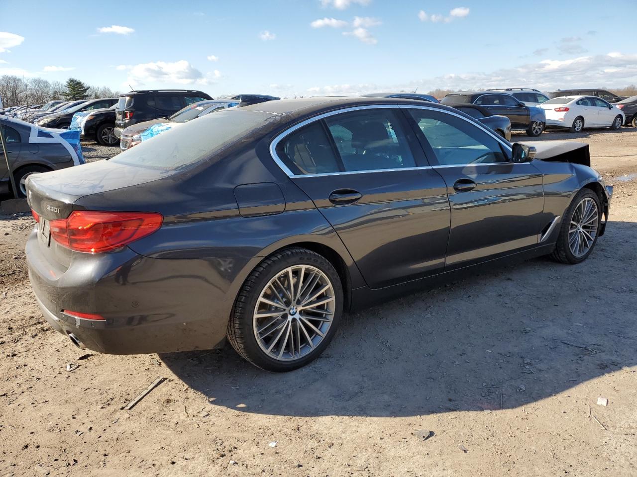 2019 BMW 5er VIN WBAJA7C57KWC78007 Copart auction photo, front end damage thumbnail 3