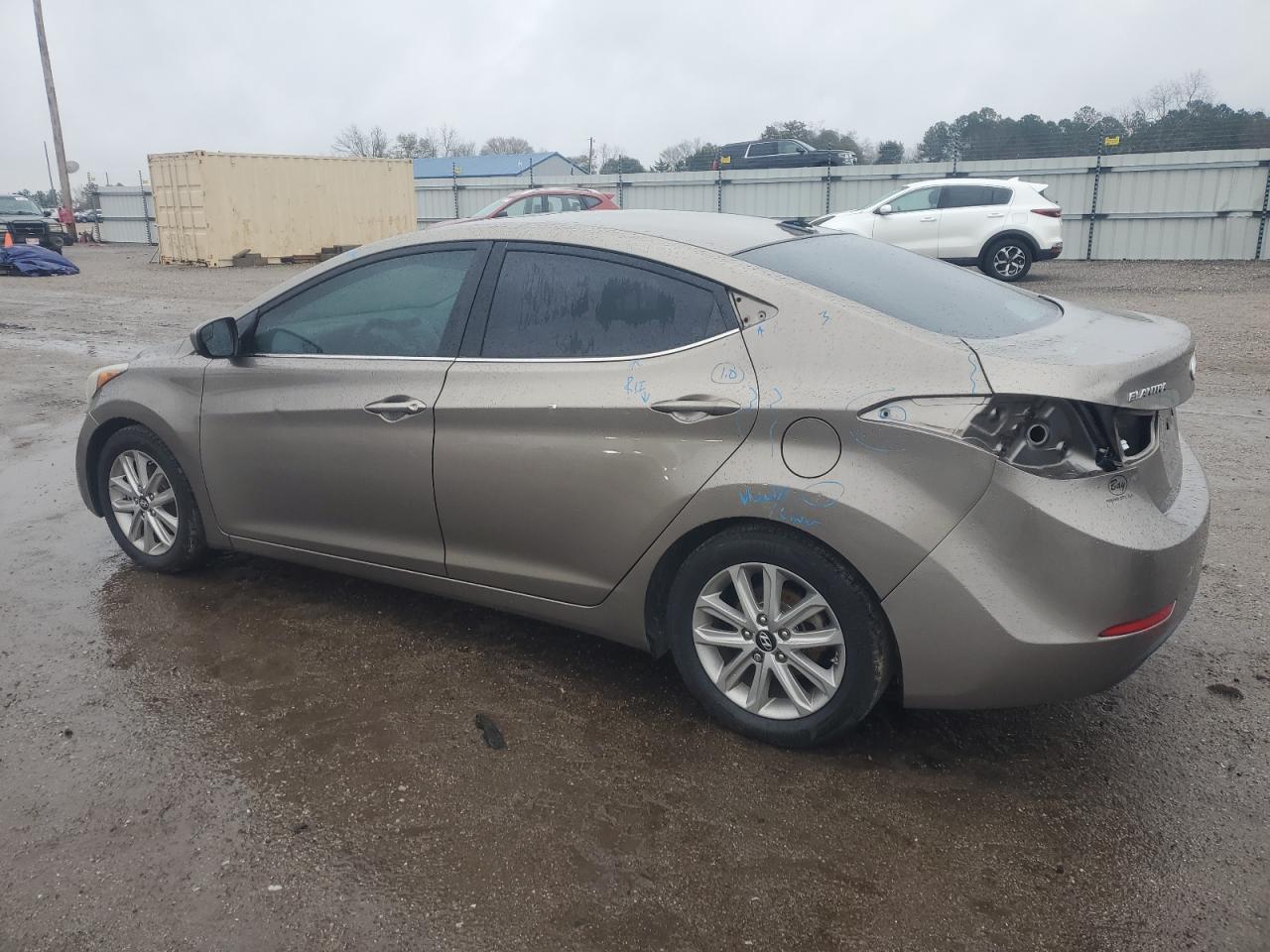 2015 Hyundai Elantra VIN 5NPDH4AE5FH600326 Copart auction photo, rear end / mechanical damage thumbnail 2