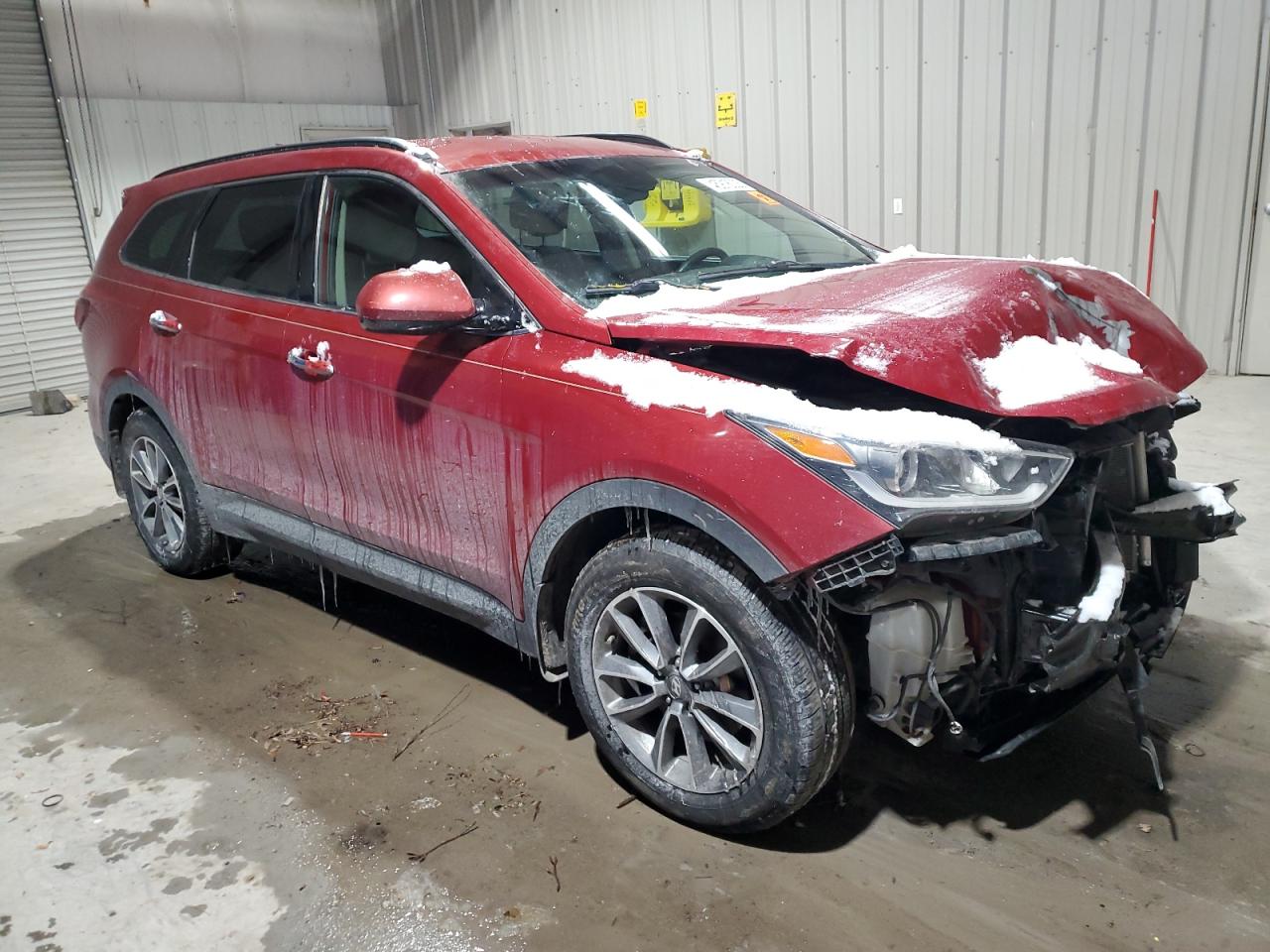 2018 Hyundai Santa Fe VIN KM8SMDHF1JU272365 Copart auction photo, front end damage thumbnail 4