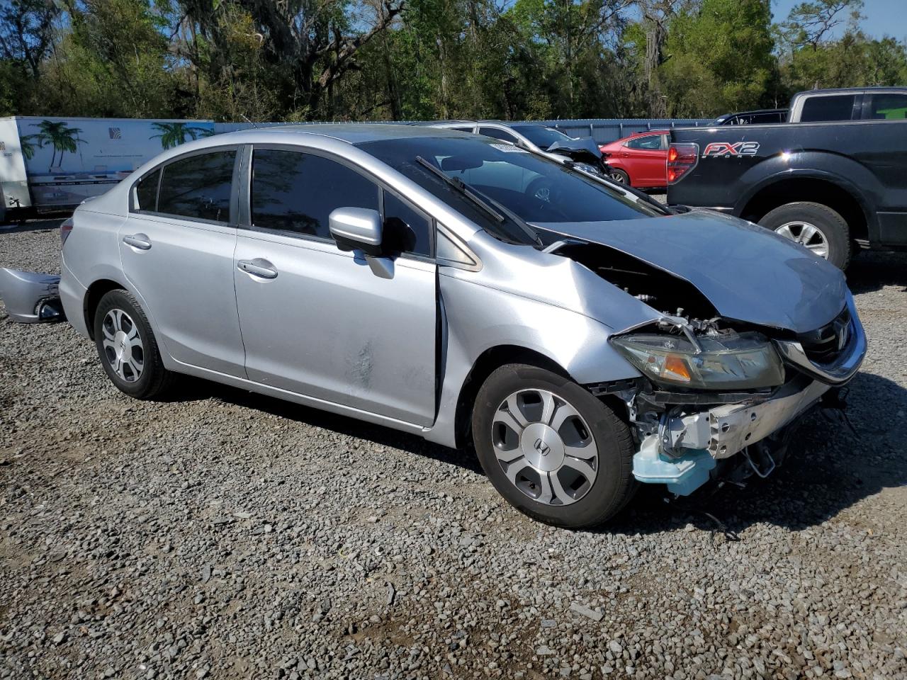 2015 Honda Civic VIN 19XFB4F26FE000007 Copart auction photo, front end / side damage thumbnail 4