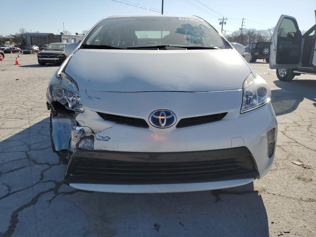 2014 Toyota Prius VIN JTDKN3DUXE1750497 Copart auction photo, front end damage thumbnail 5