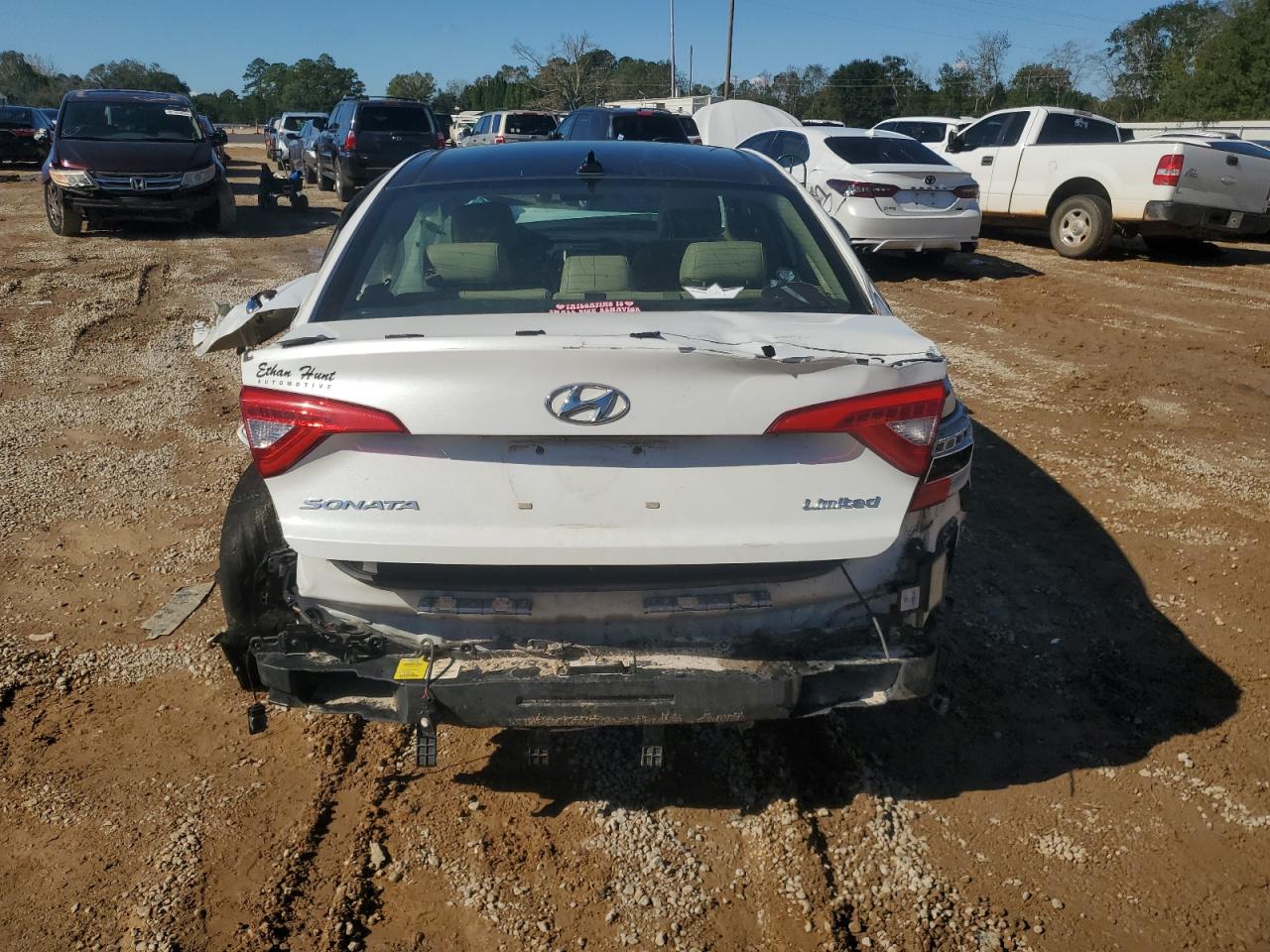 2016 Hyundai Sonata VIN 5NPE34AF9GH313990 Copart auction photo, all over damage thumbnail 6