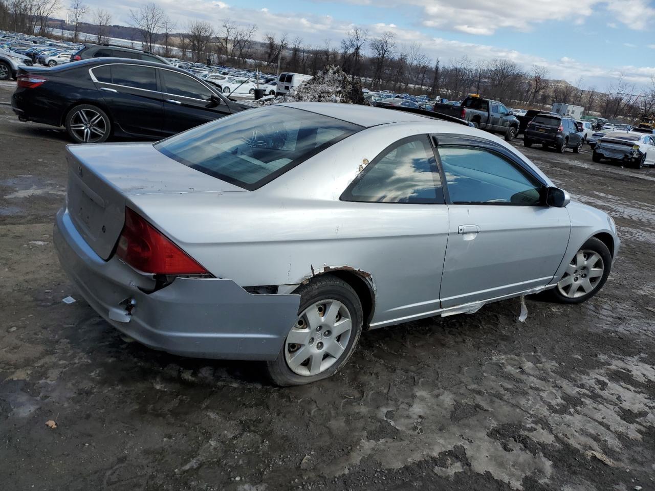 2002 Honda Civic VIN 1HGEM22942L101854 Copart auction photo, rear end / front end damage thumbnail 3