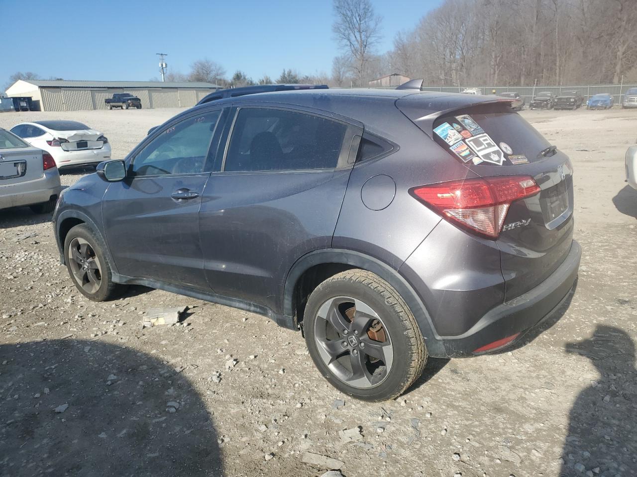 2018 Honda HR-V VIN 3CZRU6H5XJG702297 Copart auction photo, front end / side damage thumbnail 2