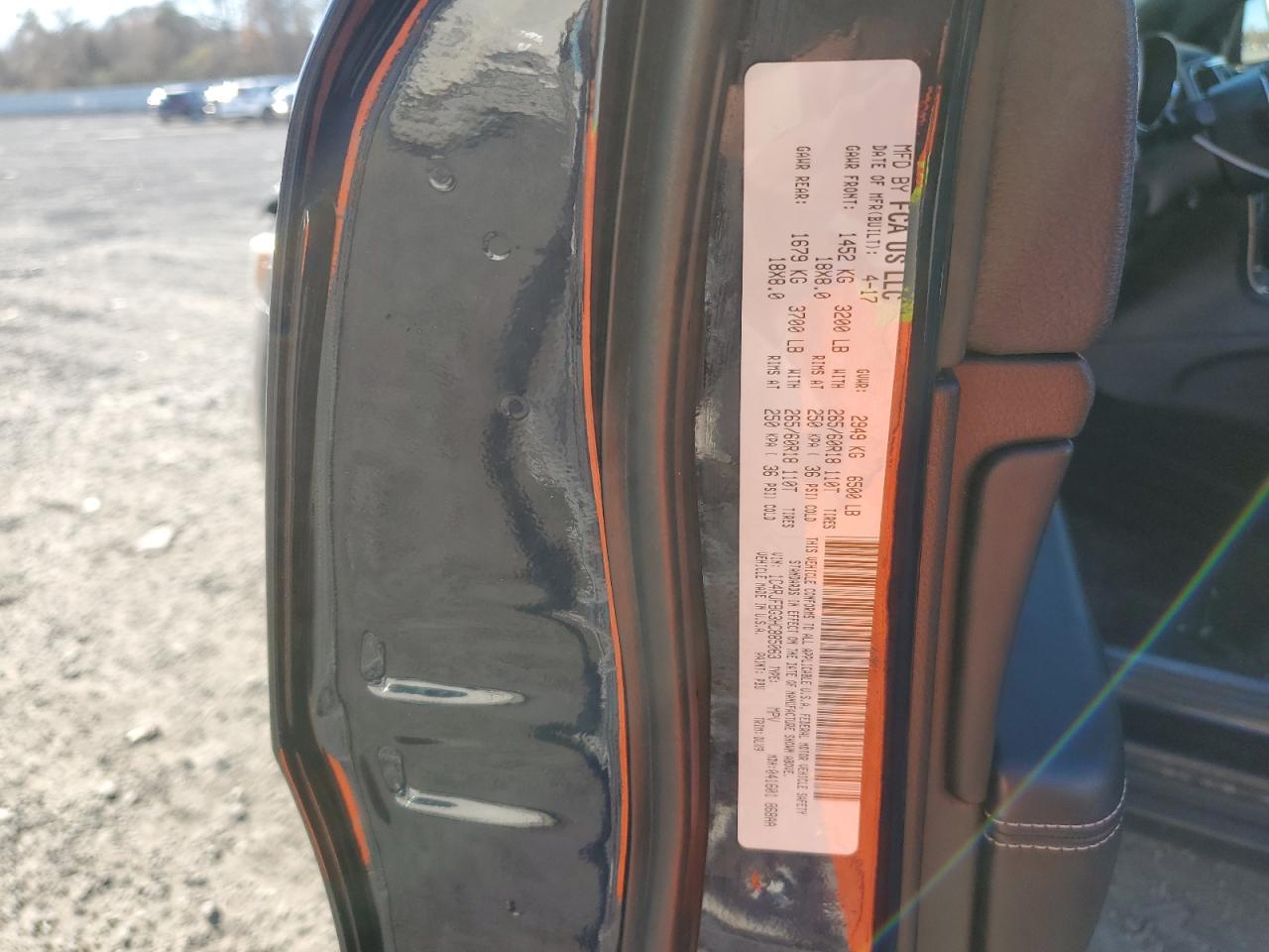 2017 Jeep Grand Cherokee VIN 1C4RJFBG3HC885063 Copart auction photo, front end damage thumbnail 13