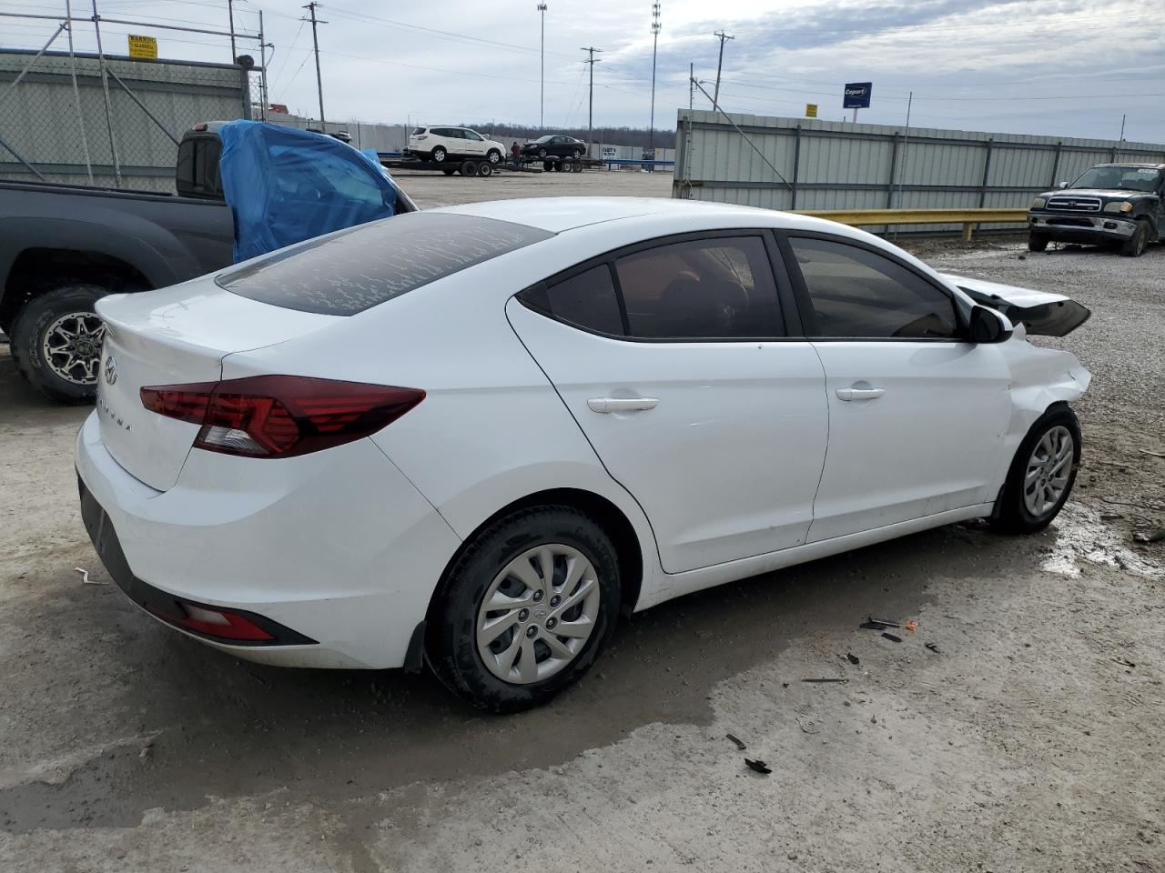 2019 Hyundai Elantra VIN 5NPD74LF2KH473926 Copart auction photo, front end / side damage thumbnail 3