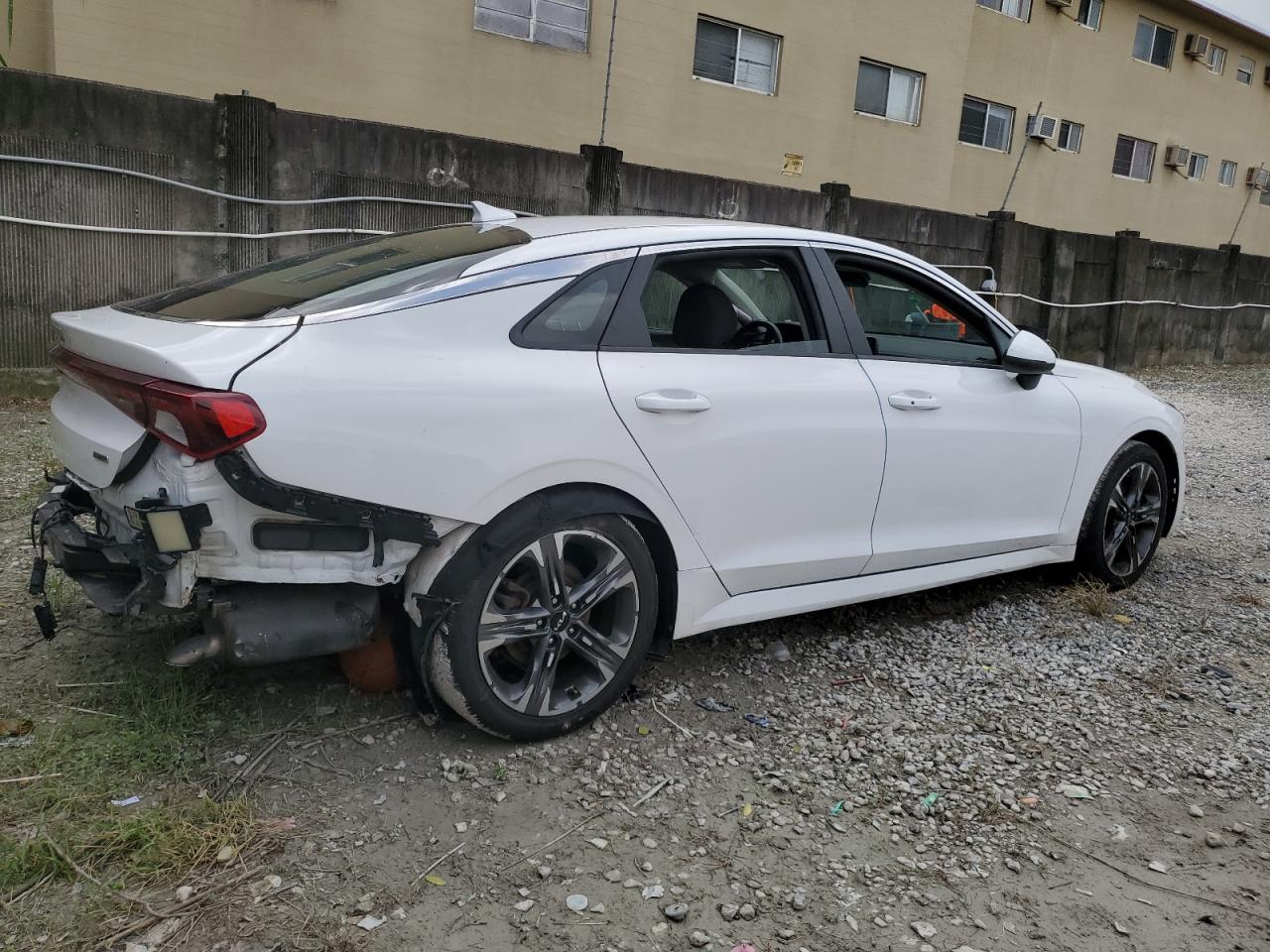 2022 KIA K5 VIN 5XXG14J28NG093911 Copart auction photo, rear end / side damage thumbnail 3