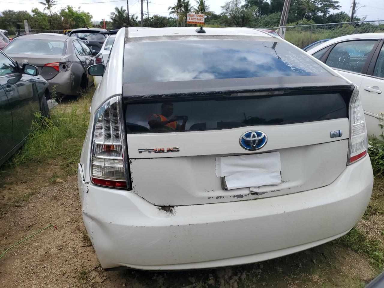 2011 Toyota Prius VIN JTDKN3DUXB0288296 Copart auction photo, front end / rear end damage thumbnail 6