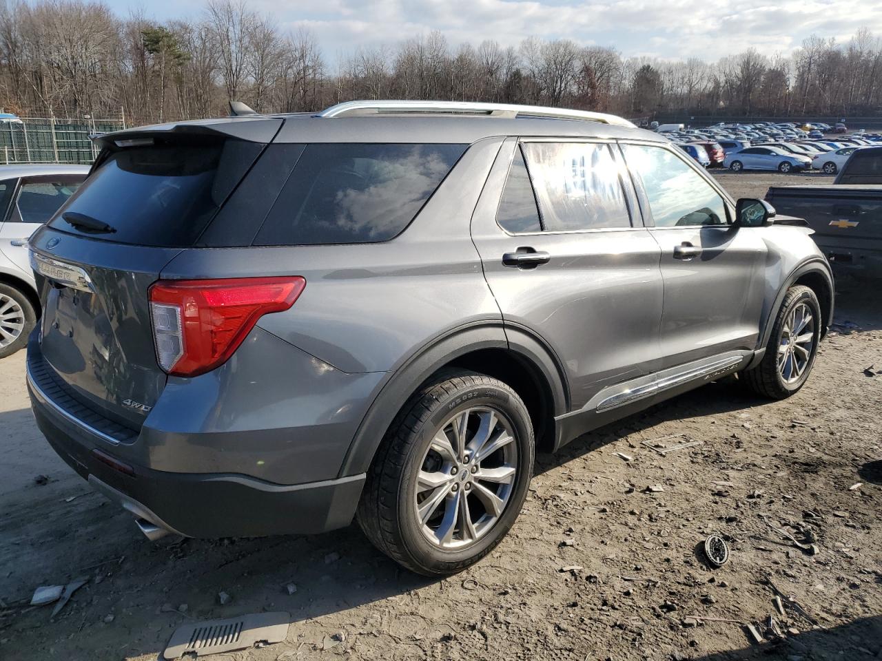 2021 Ford Explorer VIN 1FMSK8FH6MGA84896 Copart auction photo, front end damage thumbnail 3
