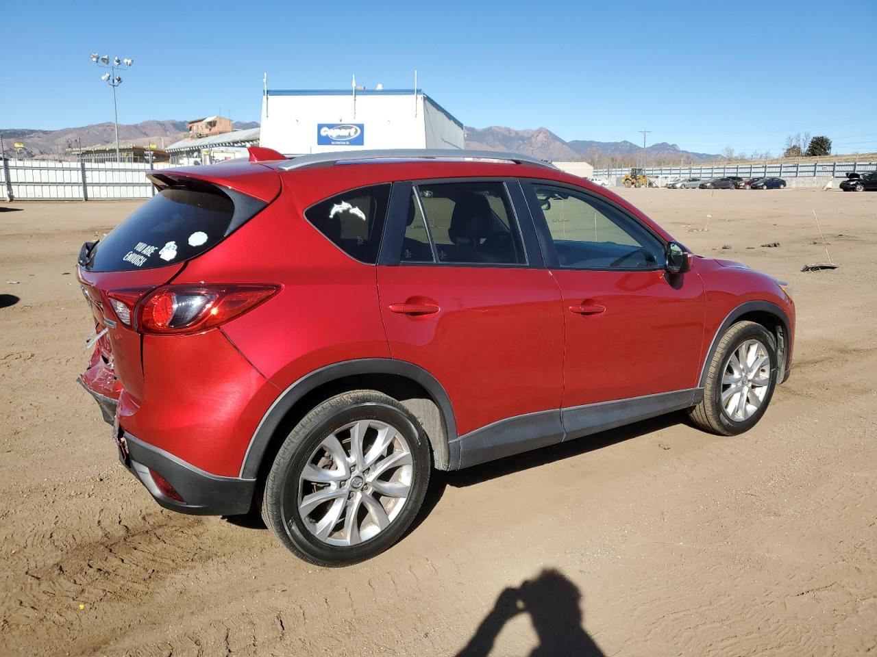 2015 Mazda CX-5 VIN JM3KE4DYXF0537699 Copart auction photo, rear end / front end damage thumbnail 3