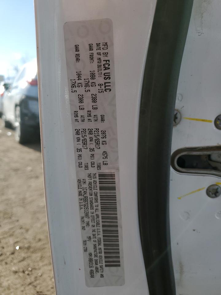 2016 Jeep Liberty (Patriot) VIN 1C4NJRBB7GD512007 Copart auction photo, front end / hail damage thumbnail 13