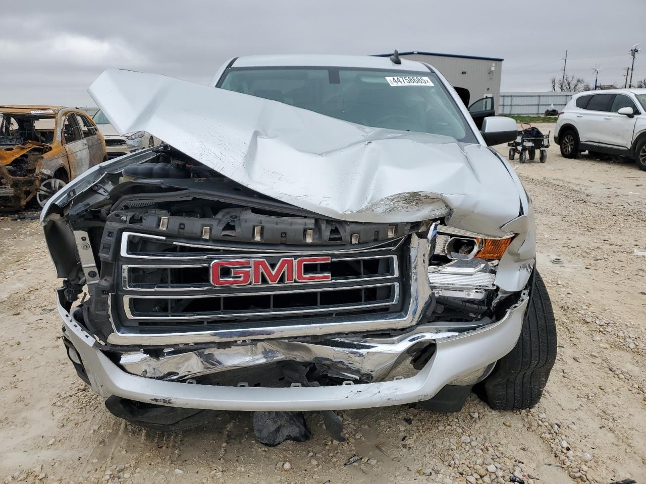 2015 GMC Sierra VIN 3GTP1UECXFG119538 Copart auction photo, front end / mechanical damage thumbnail 5