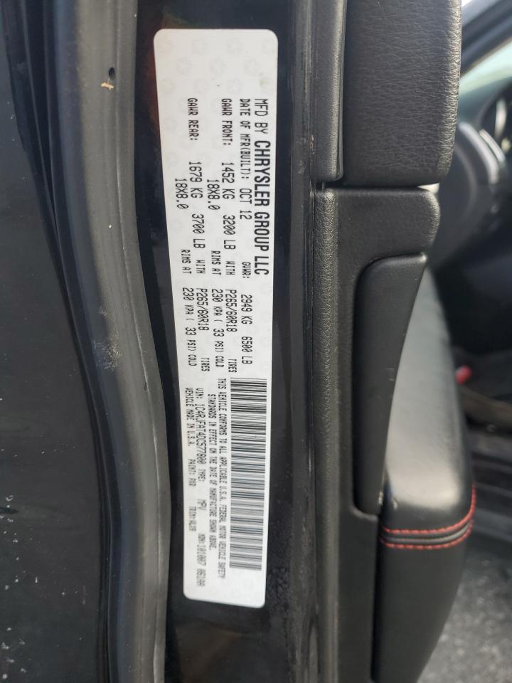 2013 Jeep Grand Cherokee VIN 1C4RJFAT4DC577800 Copart auction photo, front end / side damage thumbnail 14