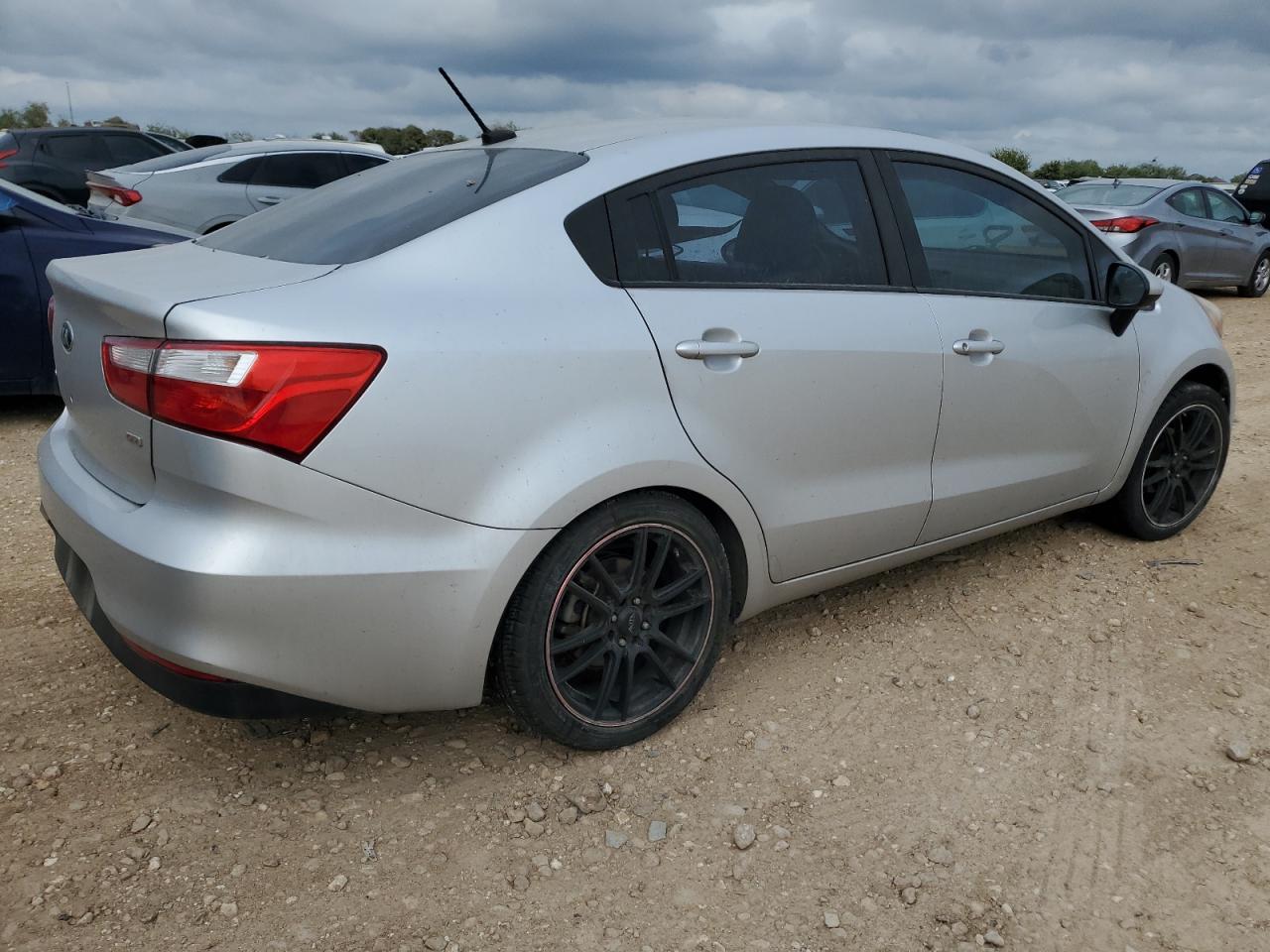2017 KIA Rio VIN KNADM4A30H6034497 Copart auction photo, rear end / side damage thumbnail 3