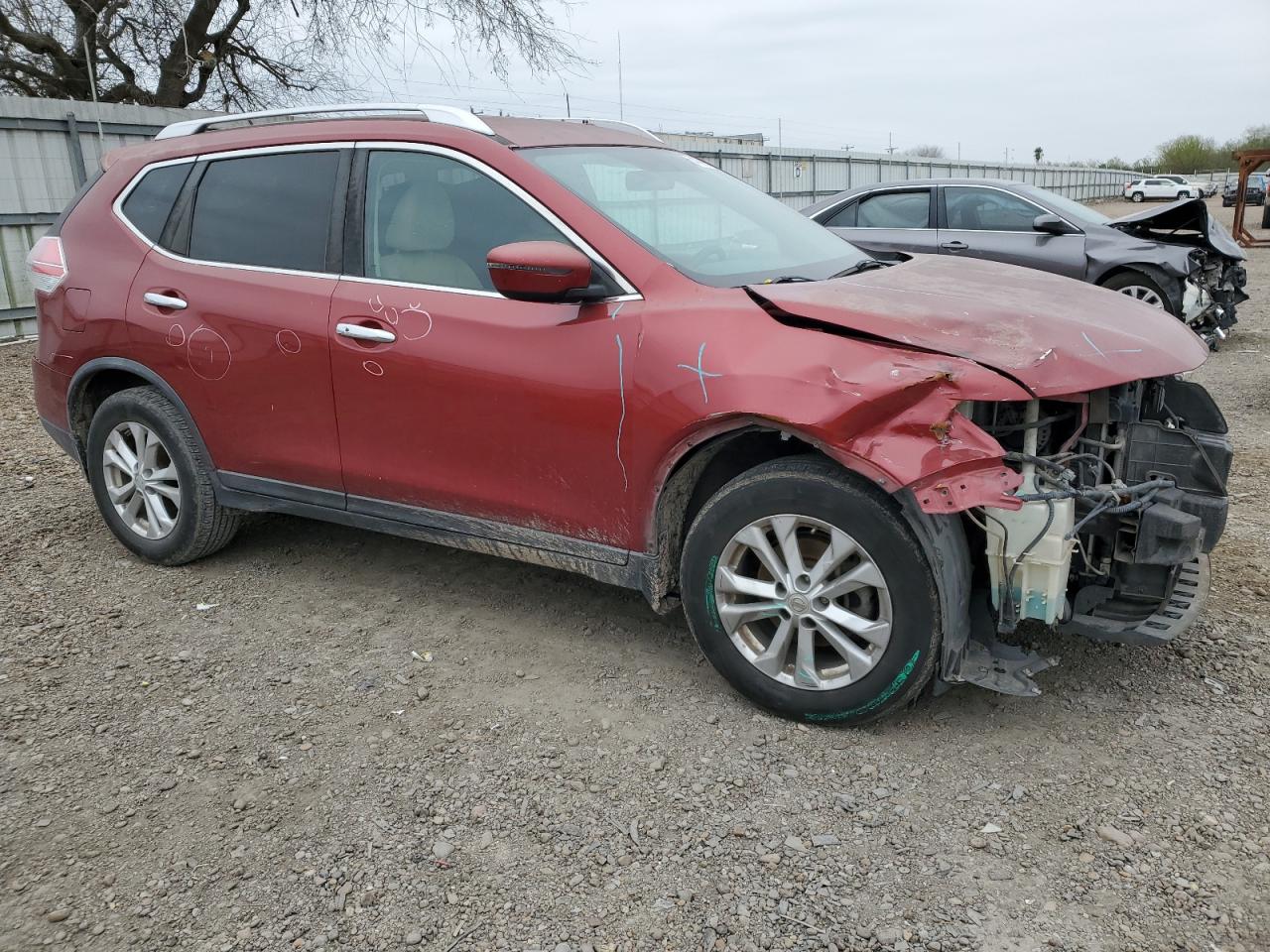 2016 Nissan Rogue VIN KNMAT2MTXGP656770 Copart auction photo, front end / all over damage thumbnail 4