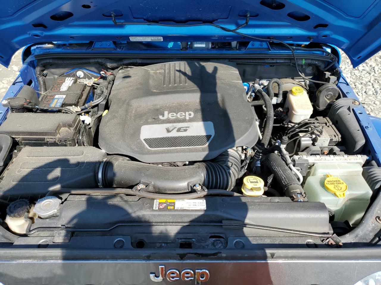 2014 Jeep Wrangler VIN 1C4AJWAG3EL169452 Copart auction photo, front end / side damage thumbnail 12