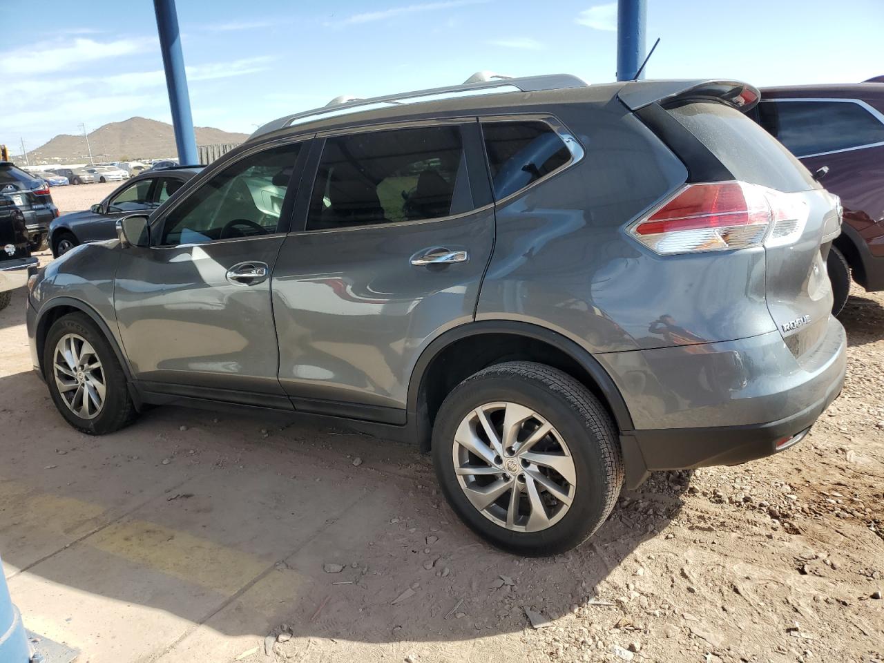 2014 Nissan Rogue VIN 5N1AT2MV1EC772635 Copart auction photo, frame damage / side damage thumbnail 2