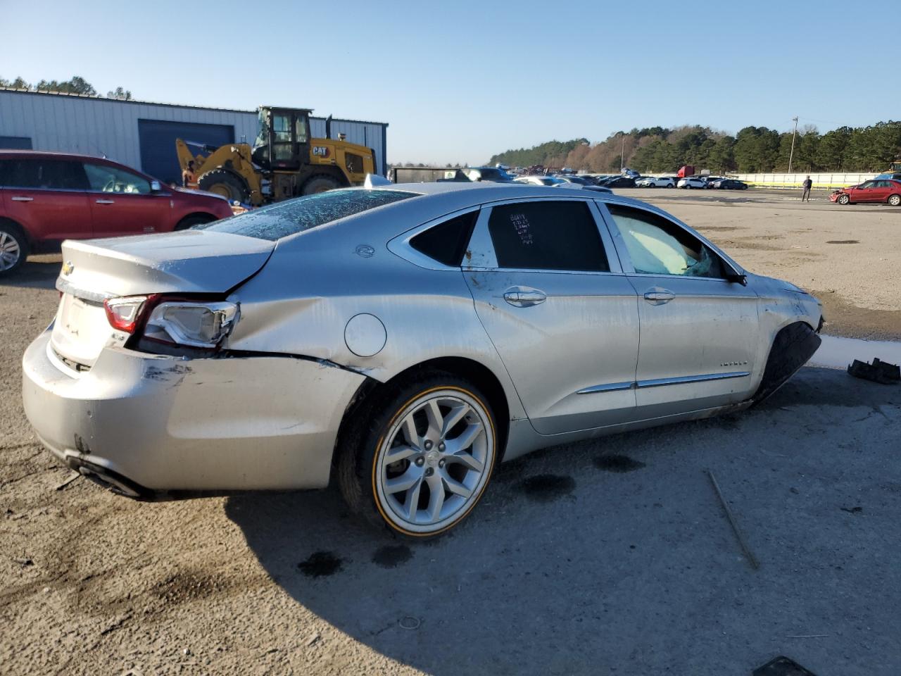 2014 Chevrolet Impala VIN 2G1155S37E9119194 Copart auction photo, front end / rear end damage thumbnail 3