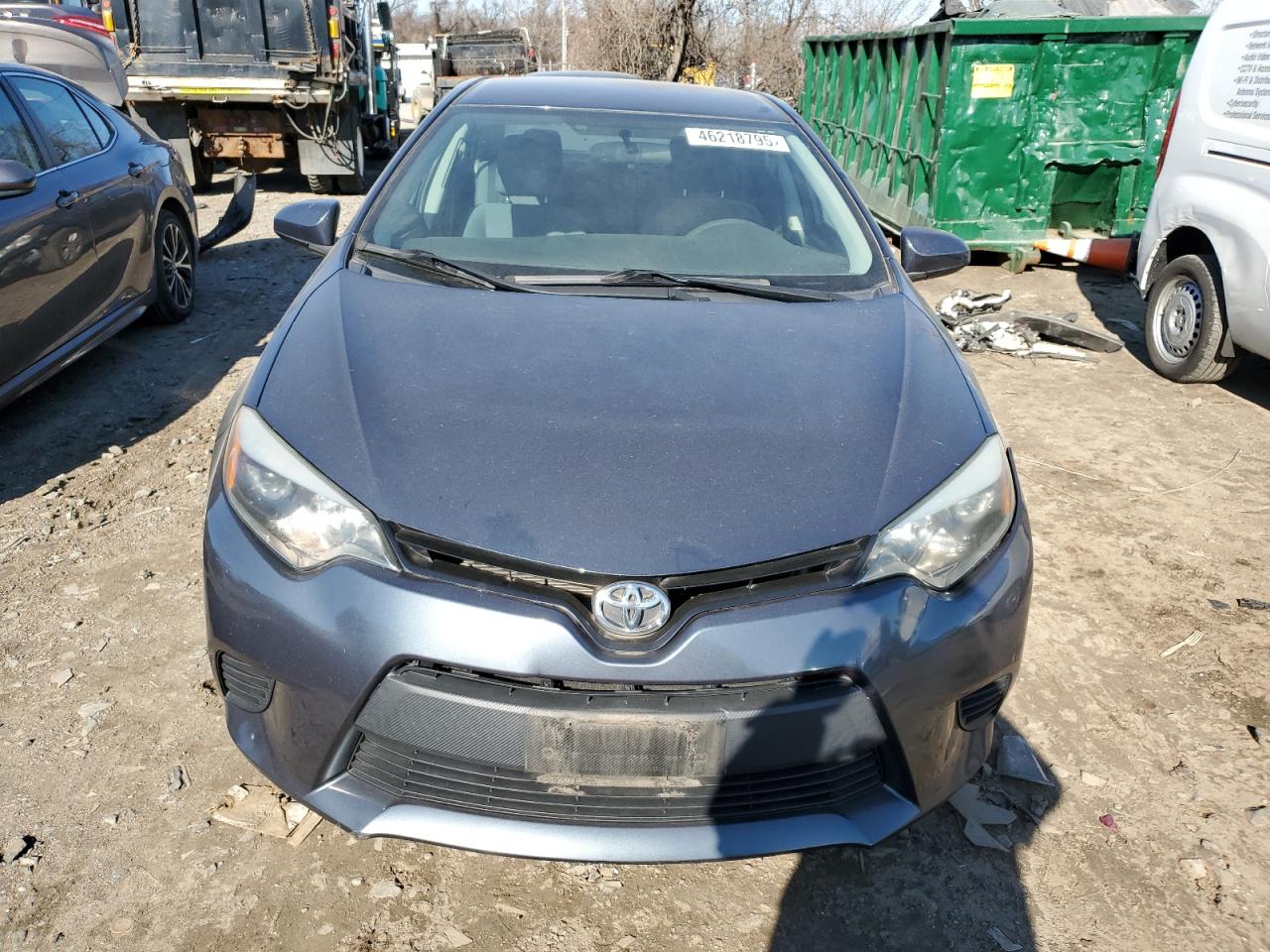 2015 Toyota Corolla VIN 2T1BURHE0FC390081 Copart auction photo, side damage thumbnail 5