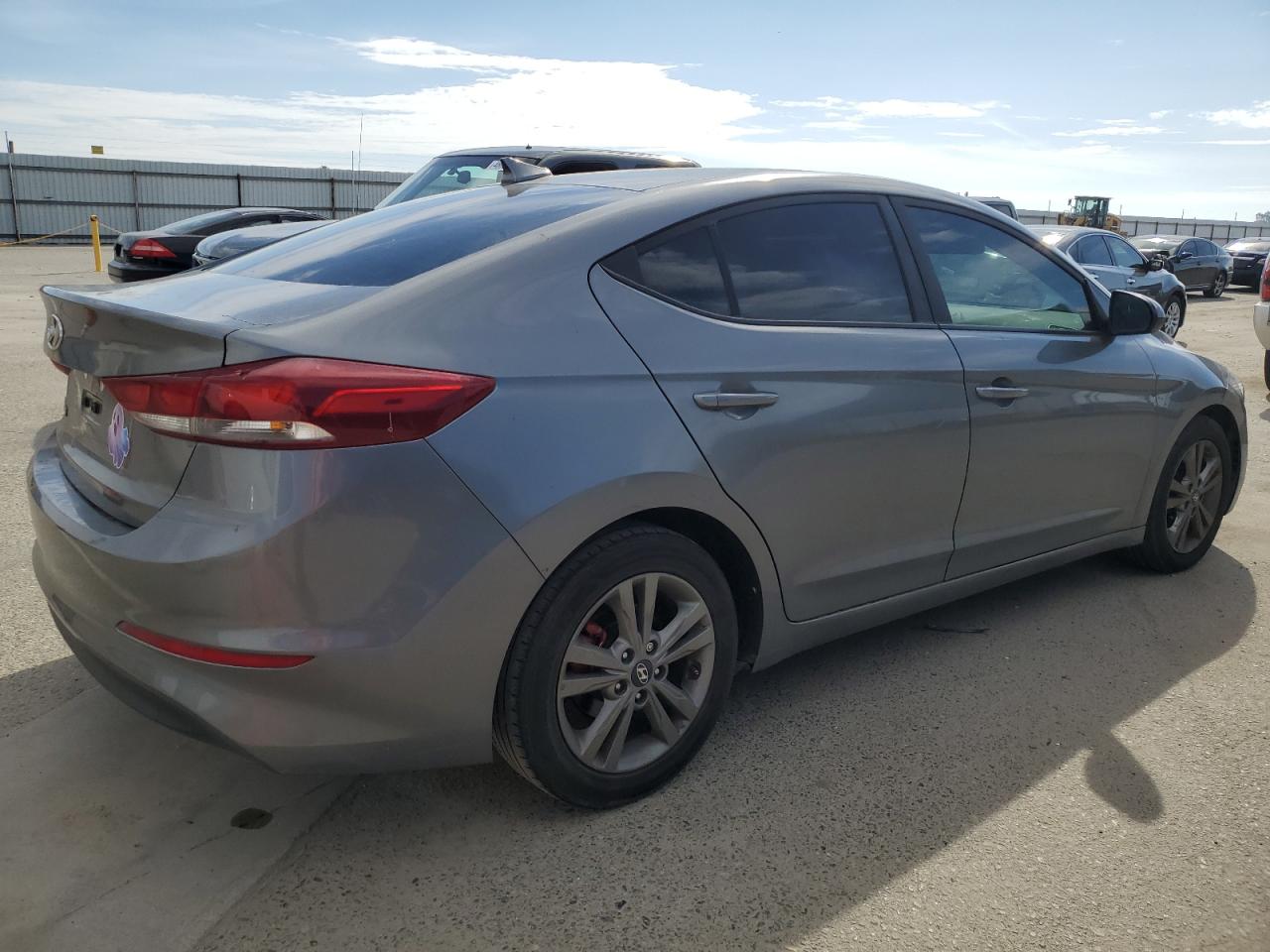2018 Hyundai Elantra VIN 5NPD84LF3JH297948 Copart auction photo, vandalism damage thumbnail 3